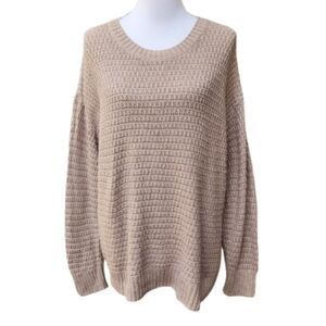 Old Navy Tan Tunic Sweater 720553 Cotton Blend Taupe